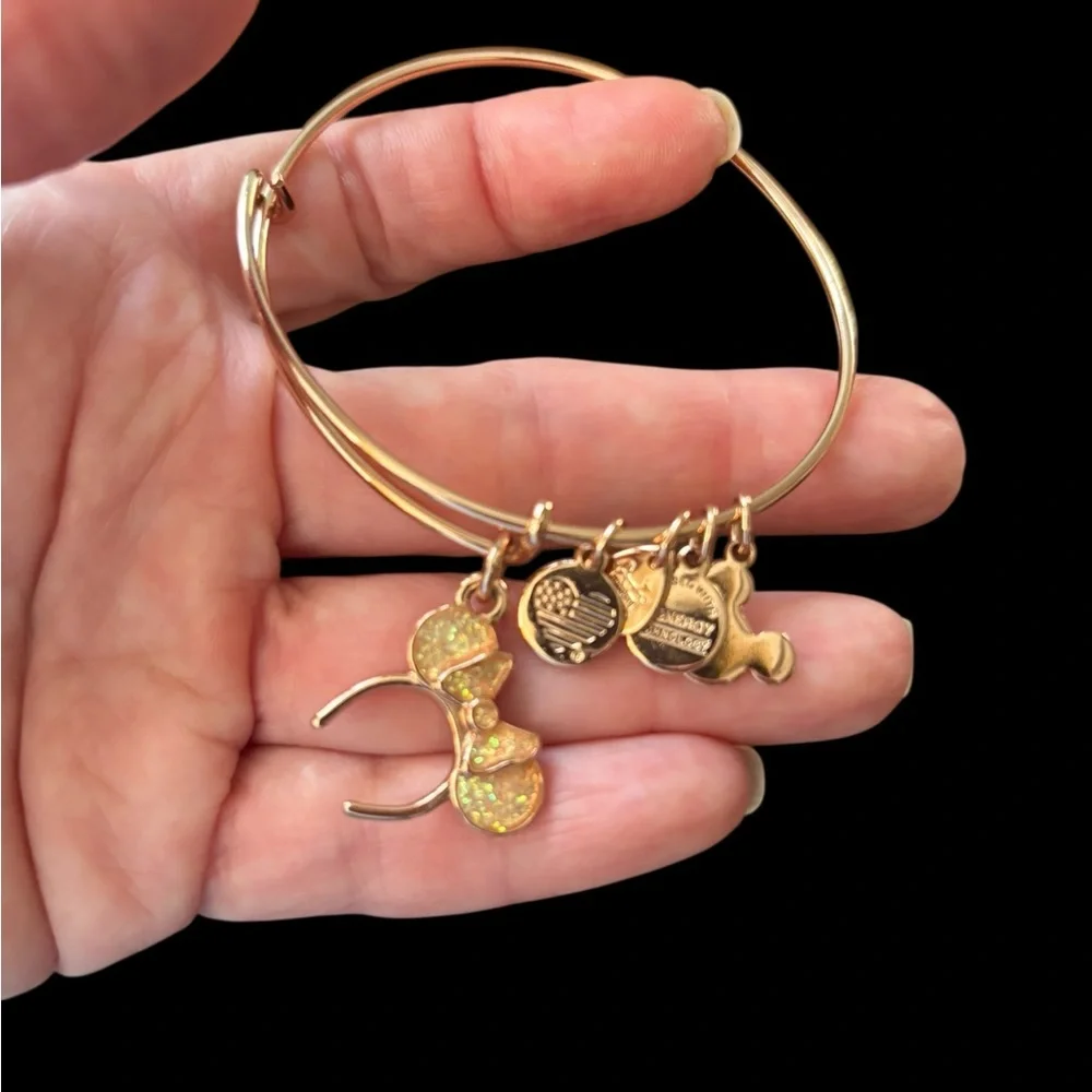 Alex & Ani Rose Gold Minnie Mouse Bracelet with box - Picture 8 of 8